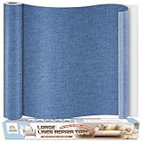 Forte force autocollante：Aucune couture, pliage ou collage nécessaire! Notre tissu autocollant reparation d'un adhésif spécifique au tissu qui adhère fermement et ne se détache pas. Sa force d'adhésion augmente avec le temps sans laisser de résidus collants lors de l'enlèvement. Simplement couper à la taille souhaitée, retirer le papier support, coller et appuyer fermement. Arrondissez les coins pour éviter un retard pour obtenir les meilleurs résultats