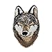 Riverbyland Iron On Patches Embroidered Wolf Pack of 3