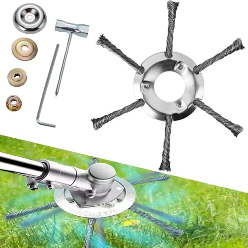 Steel Wire Grass Trimmer Head 2025 Upgrade,Universal Weed Eater Head Replacement for Electric &...