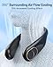 SWEETFULL Portable Neck Fan 360° Cooling Bladeless Personal Fan | No Hair Twisting - 4000mAh USB Rechargeable Wearable Fan for Travel, Birthday Gifts for Men, Women, Mom, and Dad