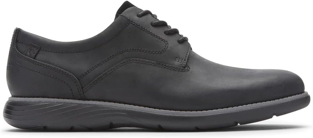 Rockport Garett Plain Toe Men's Black Oxfords 7W