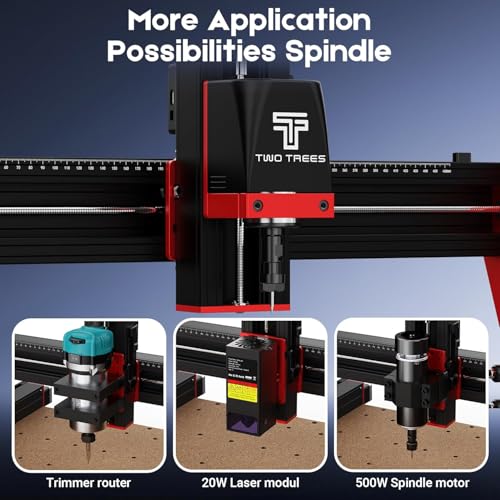 Image of 3IDEA Twotrees TTC450 Pro CNC Router Machine,Upgraded 3-Axis Engraving All-Metal Milling Machine for Wood Acrylic MDF Nylon Carving Cutting