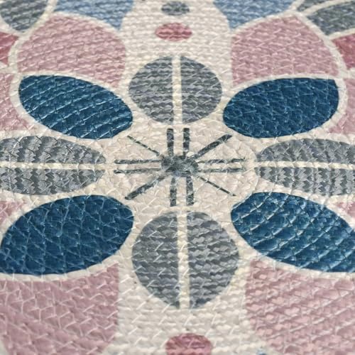Image of LaVichitra Cotton Table Placemat | Dining Table Mat | Bed Side Table Mat | Cotton Round Shape Placemats | Washable PlaceMat for Shelves & Plant Pots - Pack of 1, Bohemian