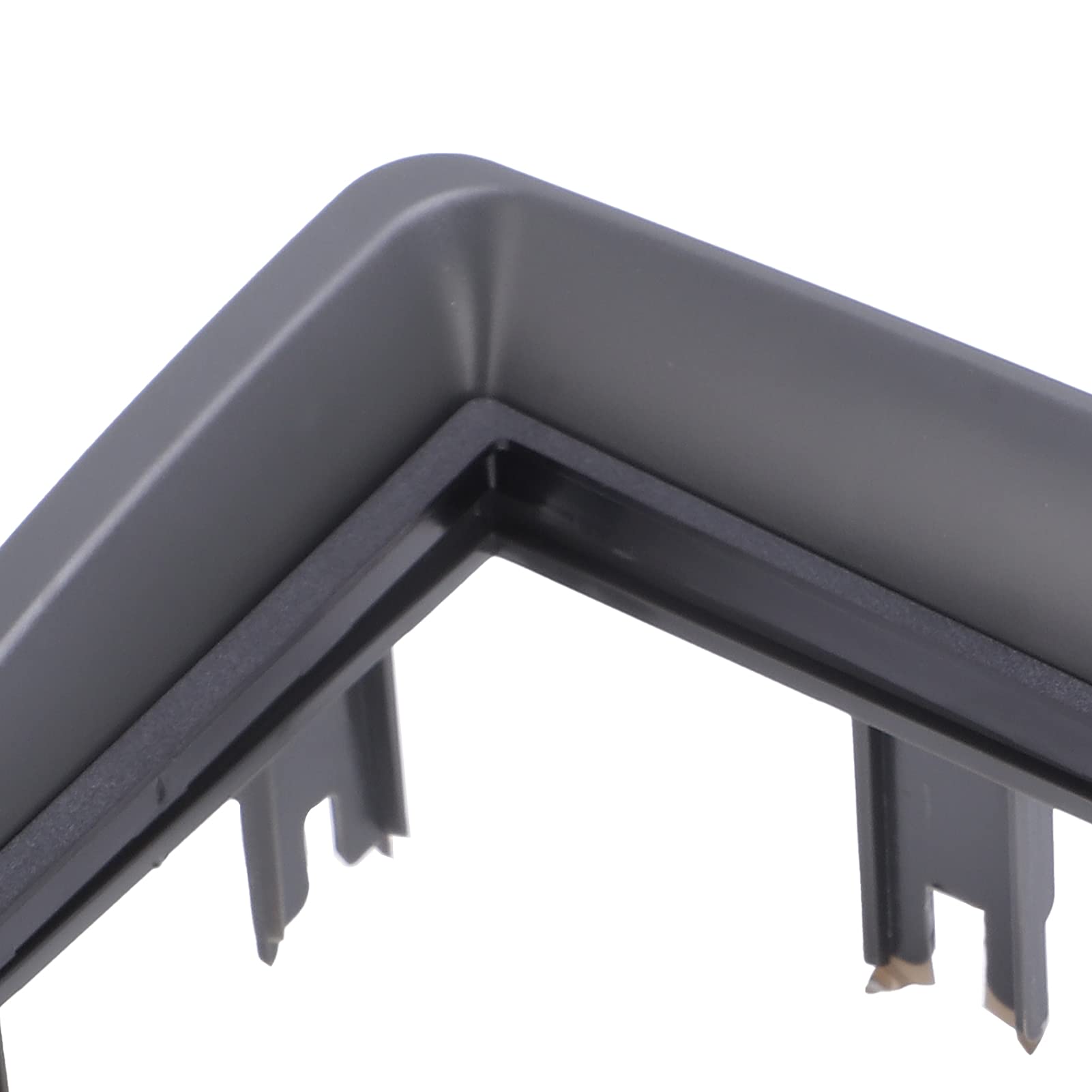 Kit Cruscotto di Installazione Doppio DIN, Nero Addominali Plancia Audio Stereo 2 DIN Fascia di Navigazione Cornice per Autoaudio per Panda 2003‑2012