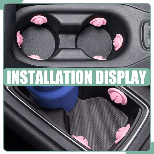 Limitador para Portavasos de Auto 6 Piezas Color Rosa miniatura 6