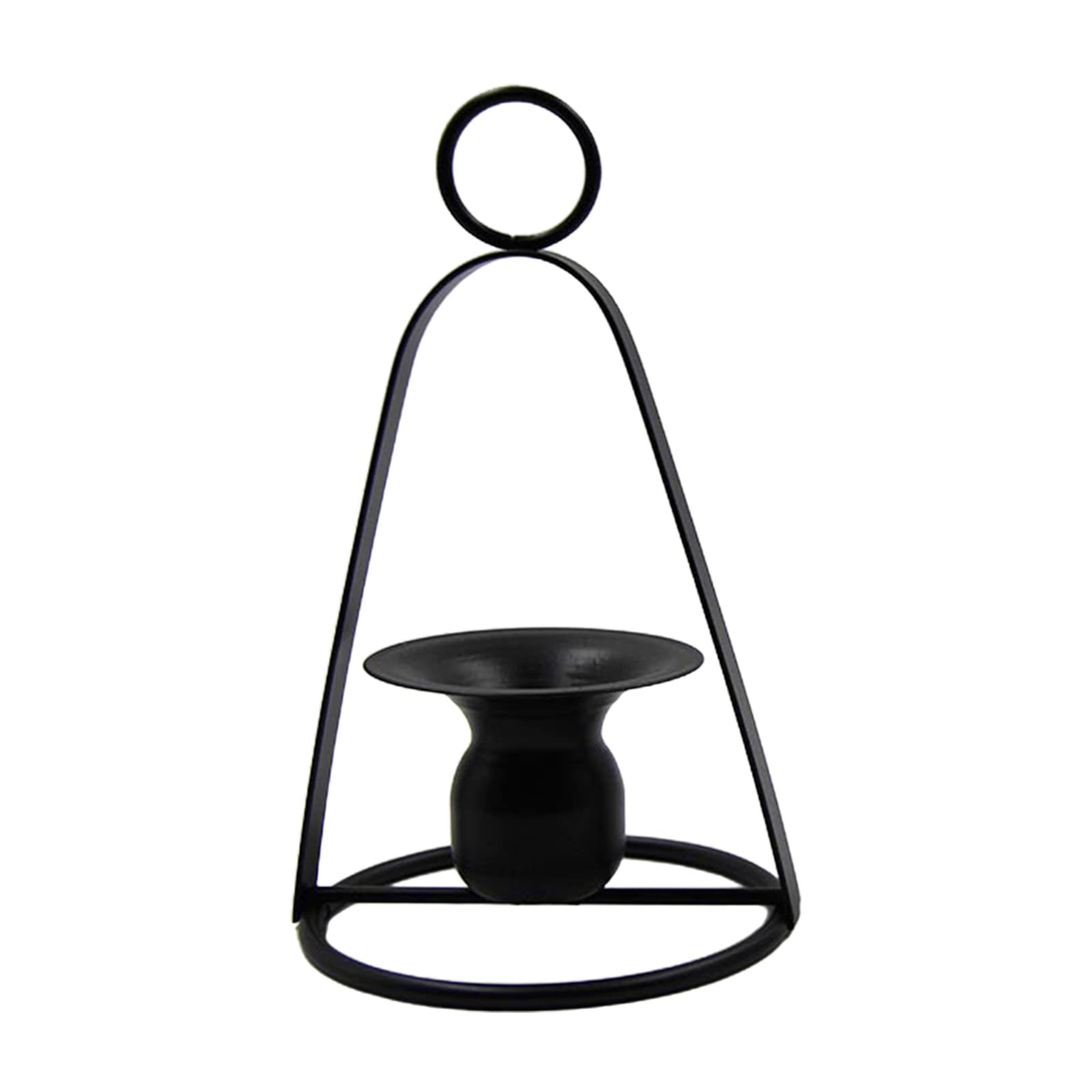 Yhplxyuus Nordic Wrought Iron Holder Decoration Candlelight Dinner Ornament Props Restaurant Hotel Wine Cabinet Decor Handheld Candlestick Ornaments for Christmas