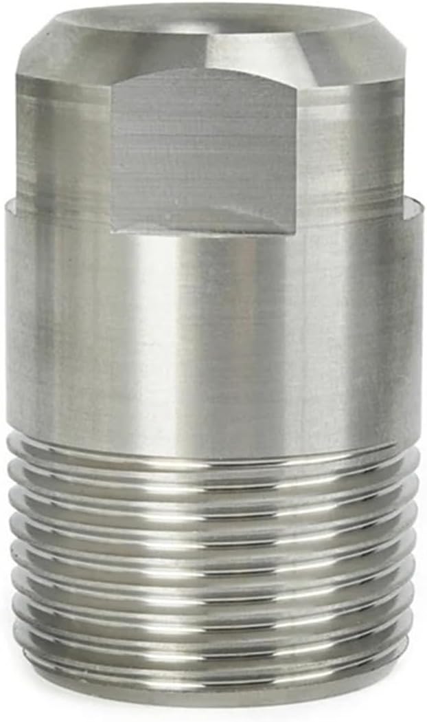 1/8 Inch Wide Angle Solid Cone Nozzle - 304 Stainless Steel Full Jet Spray for Cold Water Cleaning, 1/4 Male Thread, 90 PSI, Ideal for Manufacturing and Construction Works(3 of 8 inch)