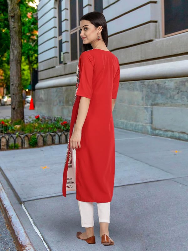 Pinkmint Women's Crepe Kurti For Women's Ll Traditional Kurti For Women Ll The Ultimate Kurti Collection (Pack Of 5)