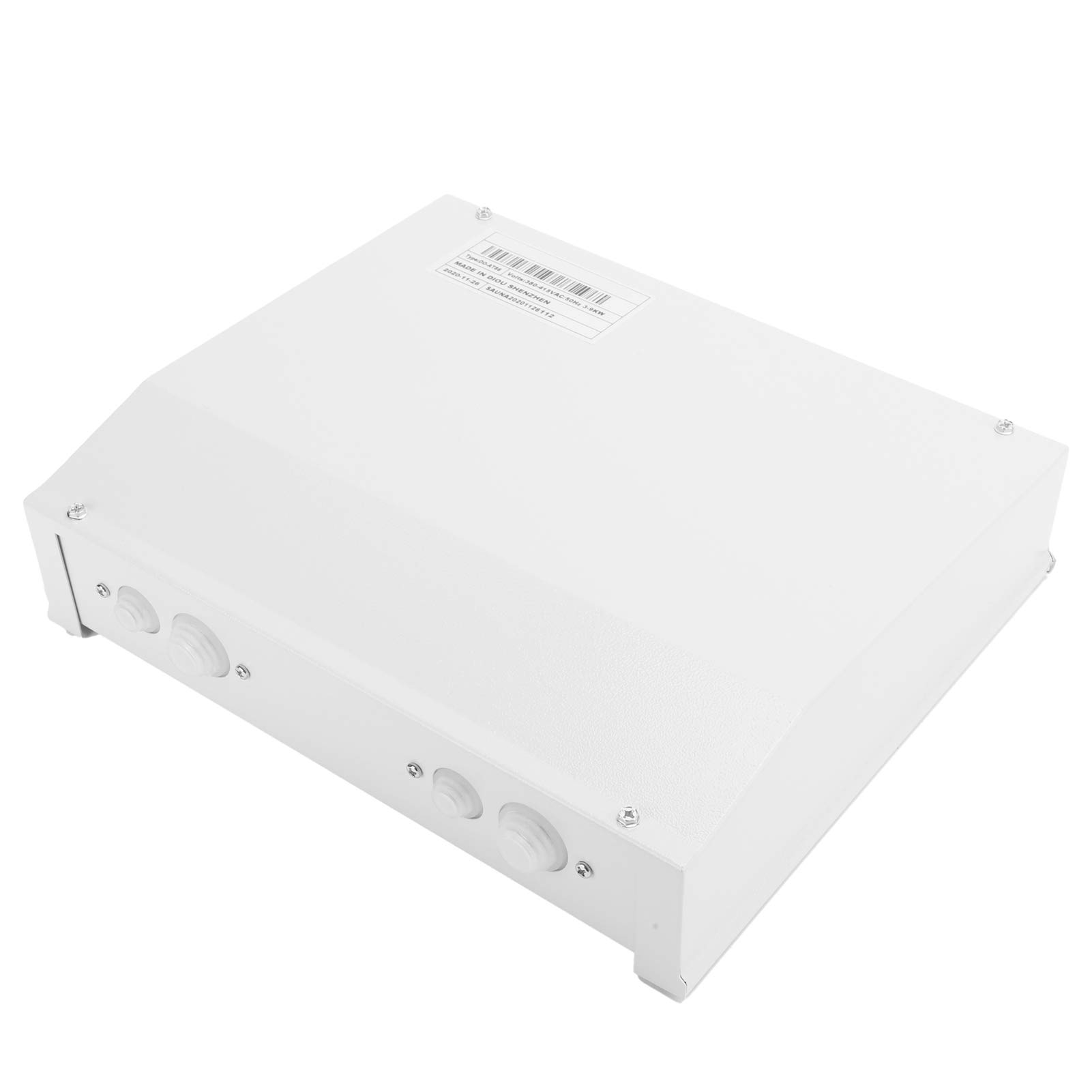 Qcwwy 3-9KW Kontroler Grzałki Sauny Zewnętrzne Urządzenie Sterujące z Wyświetlaczem LCD i Przyciskami WŁ./WYŁ. do Pokoju Sauny Spa