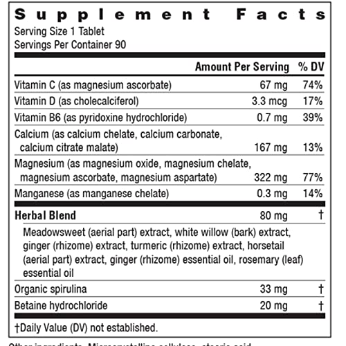 Rainbow Light Magnesium Calcium + Food Based Tablets 180 Tablets #TOP4