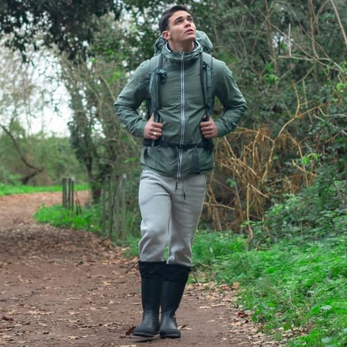 Hisea Classic Men’S Rubber Rain Boots For Men Waterproof With Adjustable Closure thumb #7