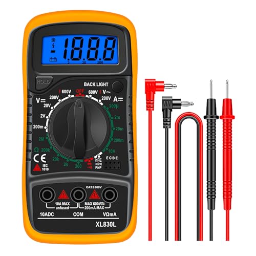 Multímetro Digital Profesional, Tester Eléctrico con Pantalla