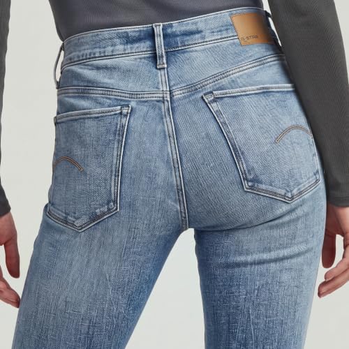 G-STAR Damen 3301 Skinny Jeans, Blau (Faded Blue Halite D05175-C051-H914), 33W / 30L – Ansicht 3