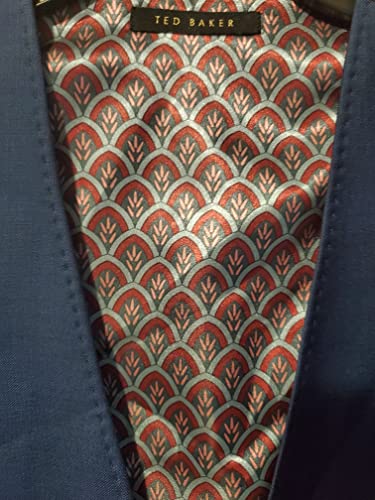 Ted Baker Men's Francw Debonair Wool Waistcoat Blue Suit Vest Separate2