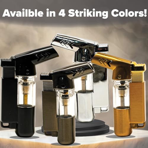 Encendedor Mechero de Antorcha de Bolsillo Gunmetal miniatura 3