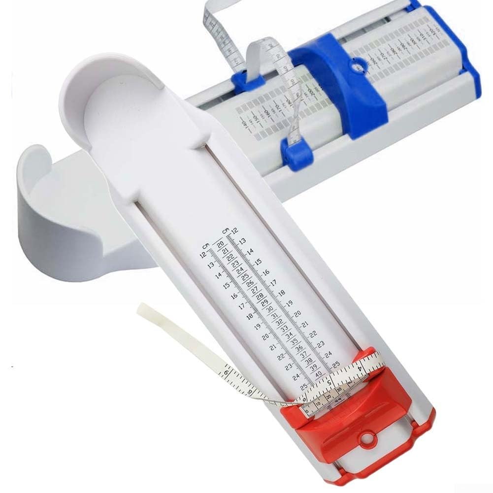 Appareil de mesure de pied pour enfants 120–280 mm – Outil de mesure professionnel de la taille des chaussures pour un usage domestique ABS robuste (bleu)
