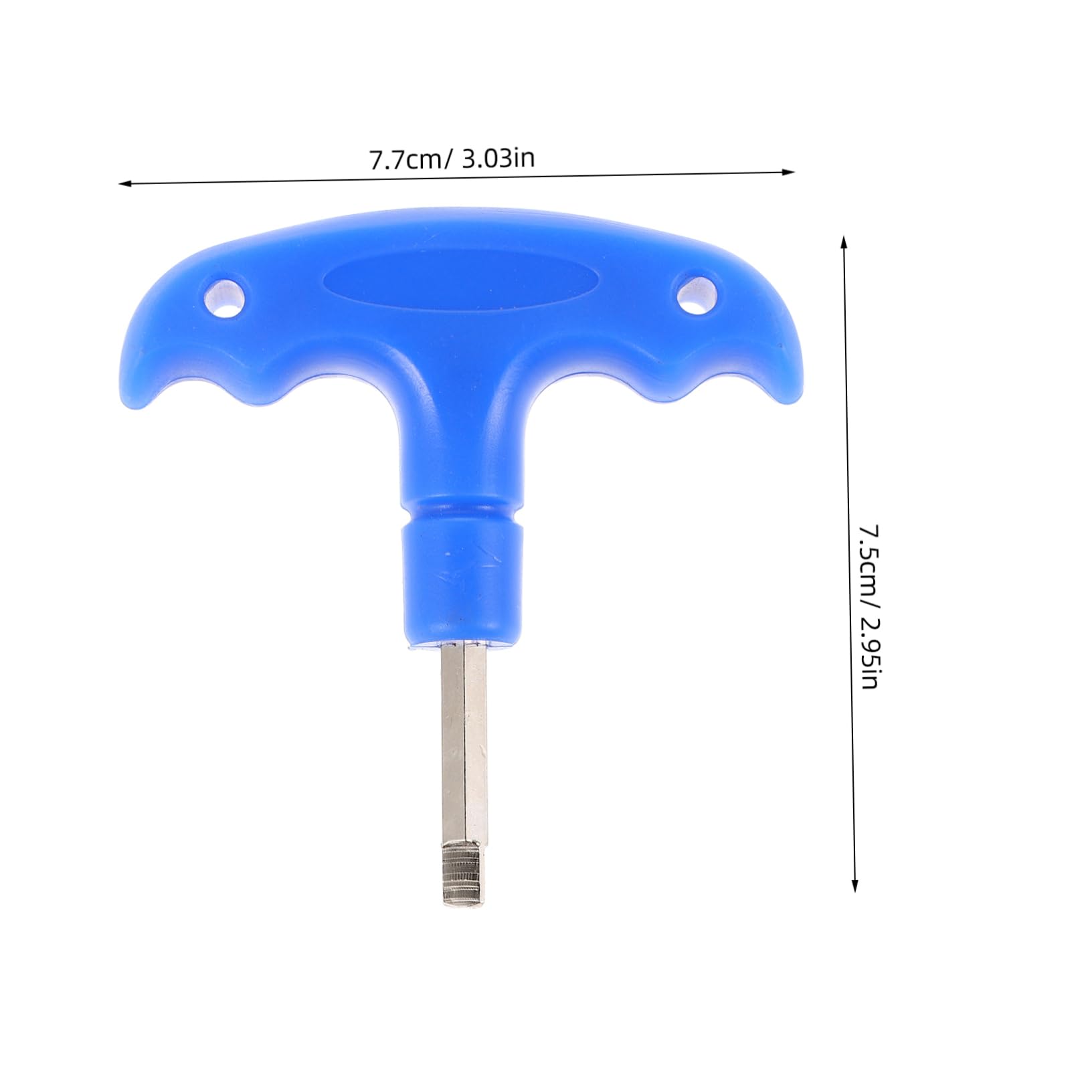 Mikikit Golf Spikes Wrench Tool Removal for Golf Cleat Adjustment Stainless Steel Plastic Handle