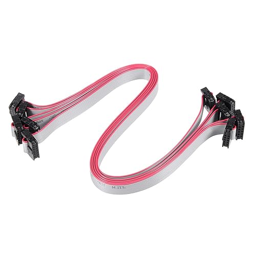 Miniatura 26 de uxcell IDC 16 pines conector plano cinta cable hembra longitud 11.8 in 0.079 in paso, 5 unids