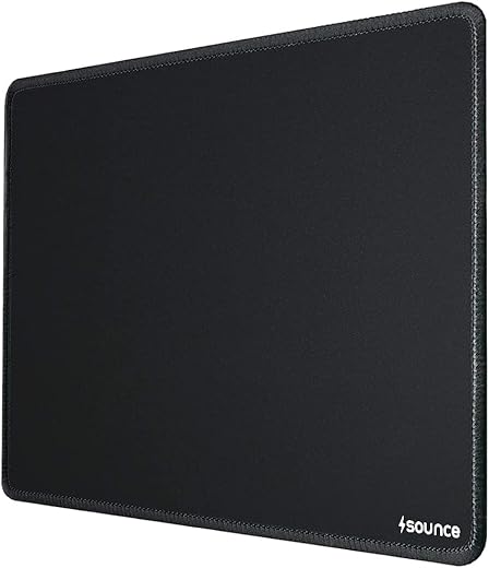 Sounce Mouse Pad Speed Type Mouse Pad with Antifray Stitched Embroidery Edges, Non-Slip Rubber Base Mousepad for Laptop PC (260mm x 210mm x 2mm)…
