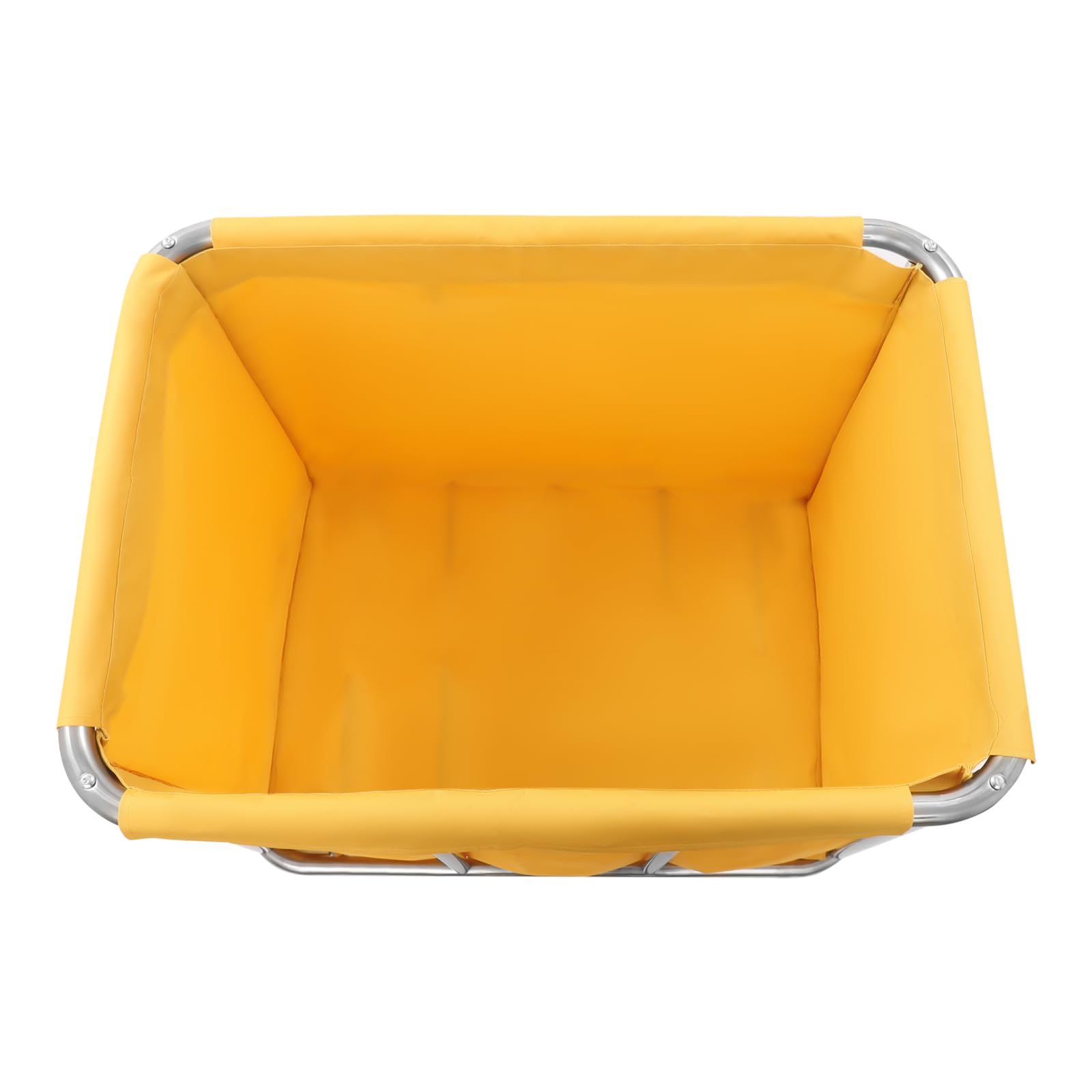 Carrello per la biancheria, grande, in acciaio inox, con borsa Oxford, 4 ruote scorrevoli, bordi lisci, alta capacità di carico 117 kg, per alberghi, ospedali, case di cura