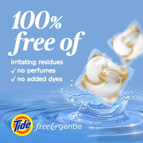 Tide PODS Free & Gentle Laundry Detergent Soap Pacs, 112 Count, Tide PODS Laundry Detergent, Laundry Detergent Pacs, Laundry PODS Detergent - image 2