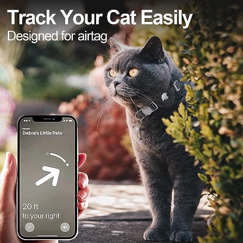 Collare per Gatti AirTag, Collare Gatto Regolabile...