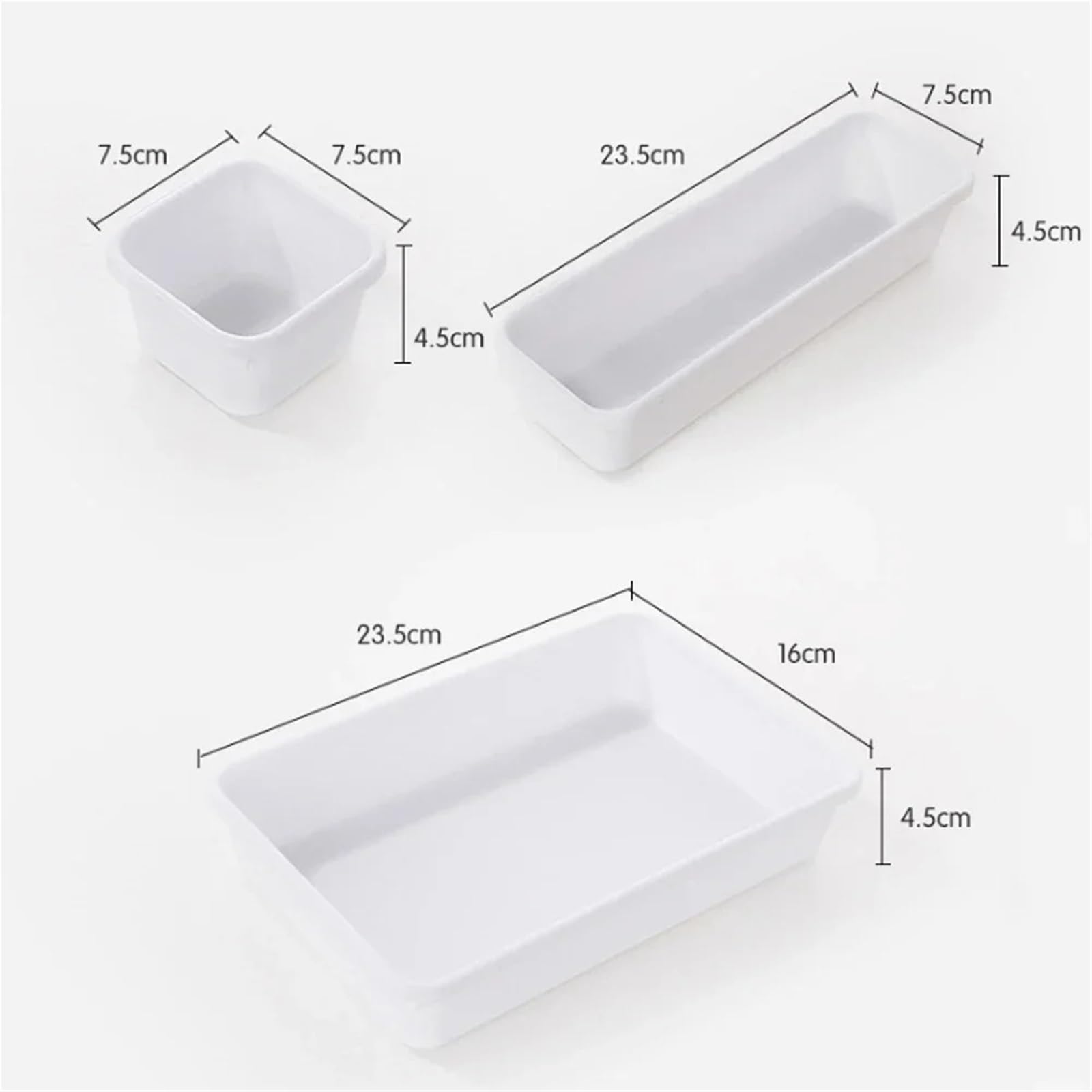 8 bandejas organizadoras de cajones ajustables for cocina, baño, armario, maquillaje, cosméticos, artículos diversos, divisor, soporte for joyas Para Escritorio(Khaki)