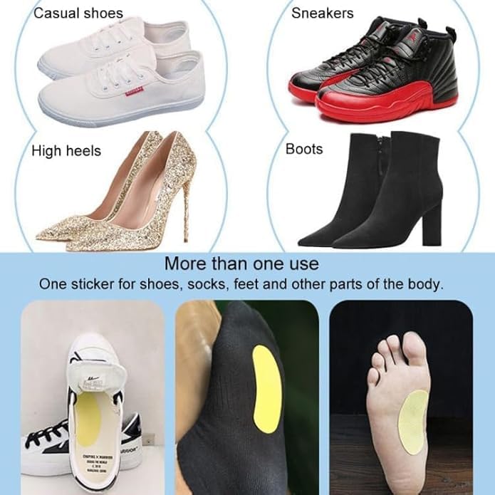 Mshine Antistinking Insole Paste (10 Pcs) – Odor-Removing Shoe Inserts, Sweat-Absorbing Deodorizer Pads for Shoes, Long-Lasting Freshness, Ultra-Thin & Comfortable Foot Care Stickers (Pack Of 2) - Image 3 thumbnail