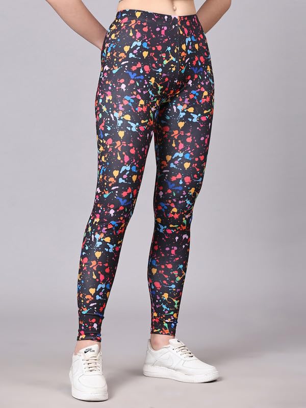 Image of DTR FASHION Women's Black Stretchable Cotton Blend Casual Jegging