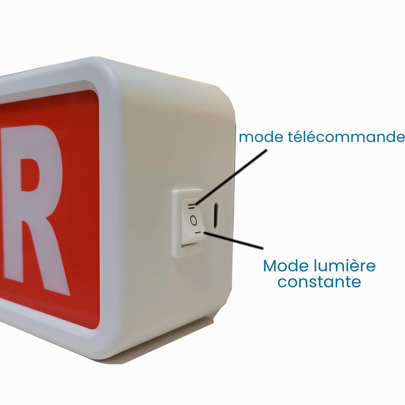 Panneau d'avertissement lumineux pour studio (à domicile/entreprise/bureau ou décoration murale) simple et facile avec interrupteur marche/arrêt