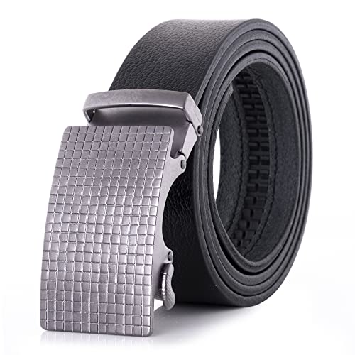 TRUSADOR Men's Ferrara Ratchet Belt Fully Adjustable No Holes Leather Belt