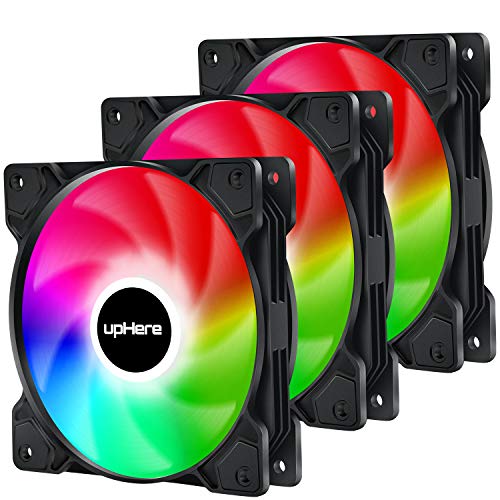 UpHere 4PIN PWM 120mm LED arcobaleno Silenziosa