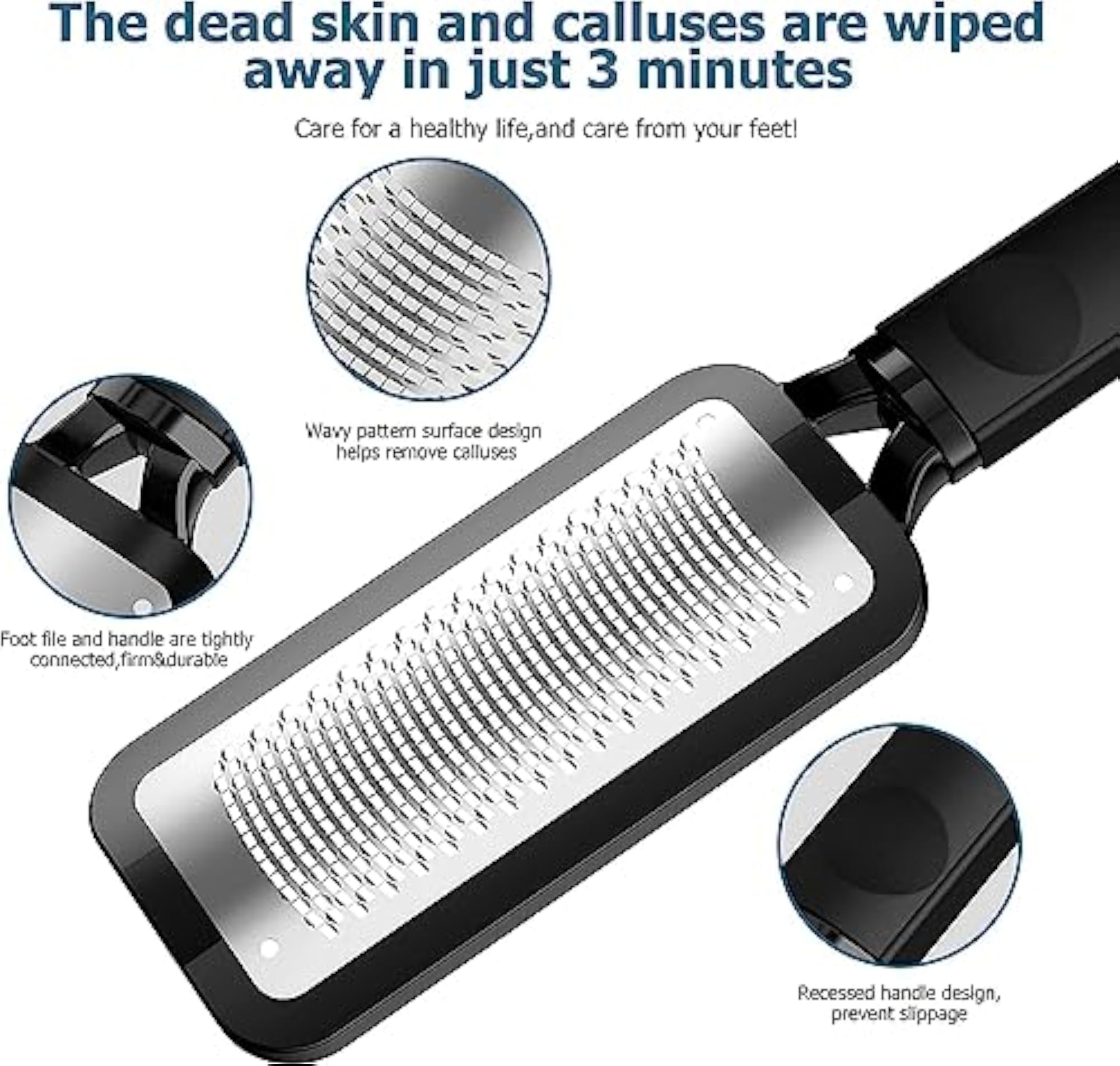 Leg, Heel & Foot Scrubber for Dead Skin