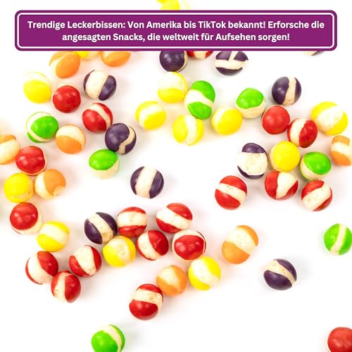 Color Bites – Gefriergetrocknete Süßigkeiten - Freeze Dried Candy - Geschmack Fruit - 100 g Knusprige Vegan Bonbons – American Candy & TikTok Trend – Bild 5