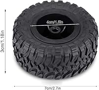 Vista 2 de 4pcs RC Crawler neumáticos, rueda plástica de goma para 1/16 RC coche 1.0 C24 actualizaciones