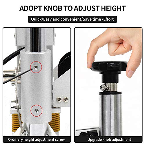 110V Hot Foil Stamping Machine 10x13cm with T-Slot & Movable Table for PVC Wood PU Leather Logo Embossing Bronzing - Image 5