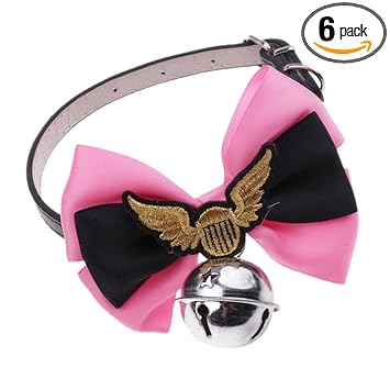 Maxbell Fashion Adjustable Puppy Bow Collar Necktie Bowknot for Pet Dog Cat 2#L