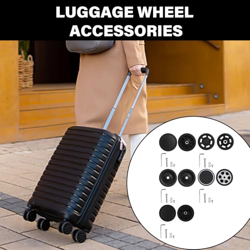 1PC Practical PVC Luggage Wheels Replacement Quiet Suitcase Casters for Travel Suitcases Trolley Case Wheels2