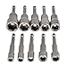 Produktbild TIMESETL 10Stück Stecknuss Adapter Sechseck Bohrer Stecknuss Nuss Adapter - Bitsatz magnetisch Steckschlüsselsatz 1/4 Zoll Sechskant Steckschlüssel Adapter 6-15mm Stecknussadapter Werkzeug