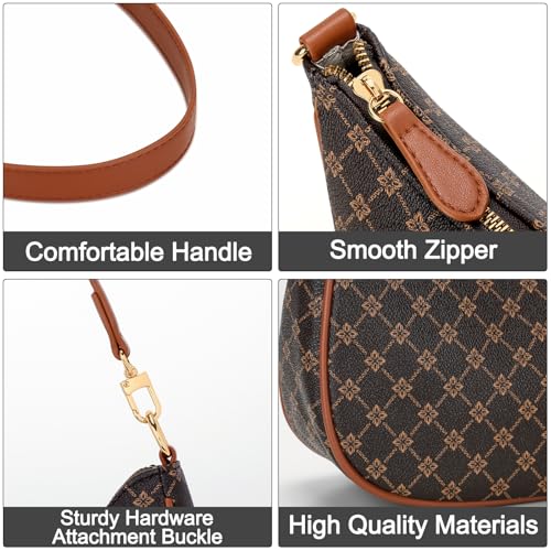 Image of KKXIU Shoulder Bag for Women Cute Hobo Purses and Handbags Retro Clutch Underarm Purse | Cute