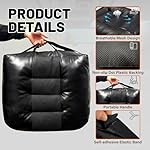 Adult Booster Car Seat Cushion for Office Chair & Driving 17.7"x15.7"x5.9" Thick Car Seat Cushion with Handle & Non-Slip Base Ergonomic Support Improved View - Image 4