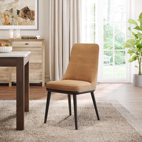 Image of Wakefit Kova Dining Chair - Napoli Tan