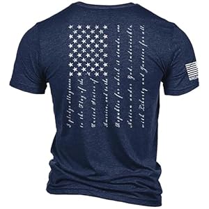 Nine Line The Pledge Unisex Patriotic T-Shirt – Liberty and Justice for All – Pledge of Alegiance to The Flag