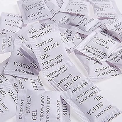 SUMEDTEC Siliciagel-Beutel, 200 Stück, 1 g, entfernt Feuchtigkeit und Gerüche von Schimmel – Bild 3