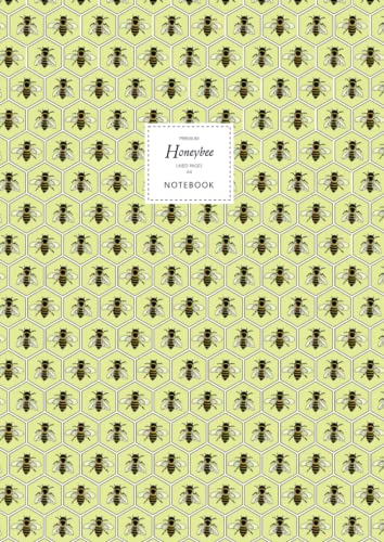 Honeybee Notebook - Lined Pages - A4 - Premium: (Yellow Edition) Fun notebook 192 lined pages (A4 / 8.27x11.69 inches / 21x29.7cm)