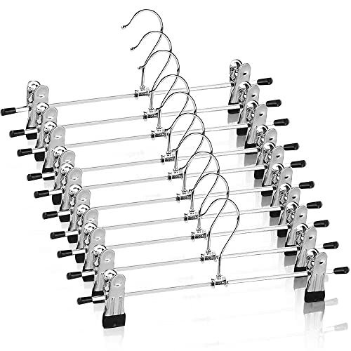 Opiniones y reviews de Faldas para Bebé más recomendados. 42 10 Perchas para Pantalones con Clip - Antideslizantes con Clips Ajustables Que no Deja Marcas Perchas de de Metal Resistente Pantalones con Gancho Giratorio Perchas para Faldas y...