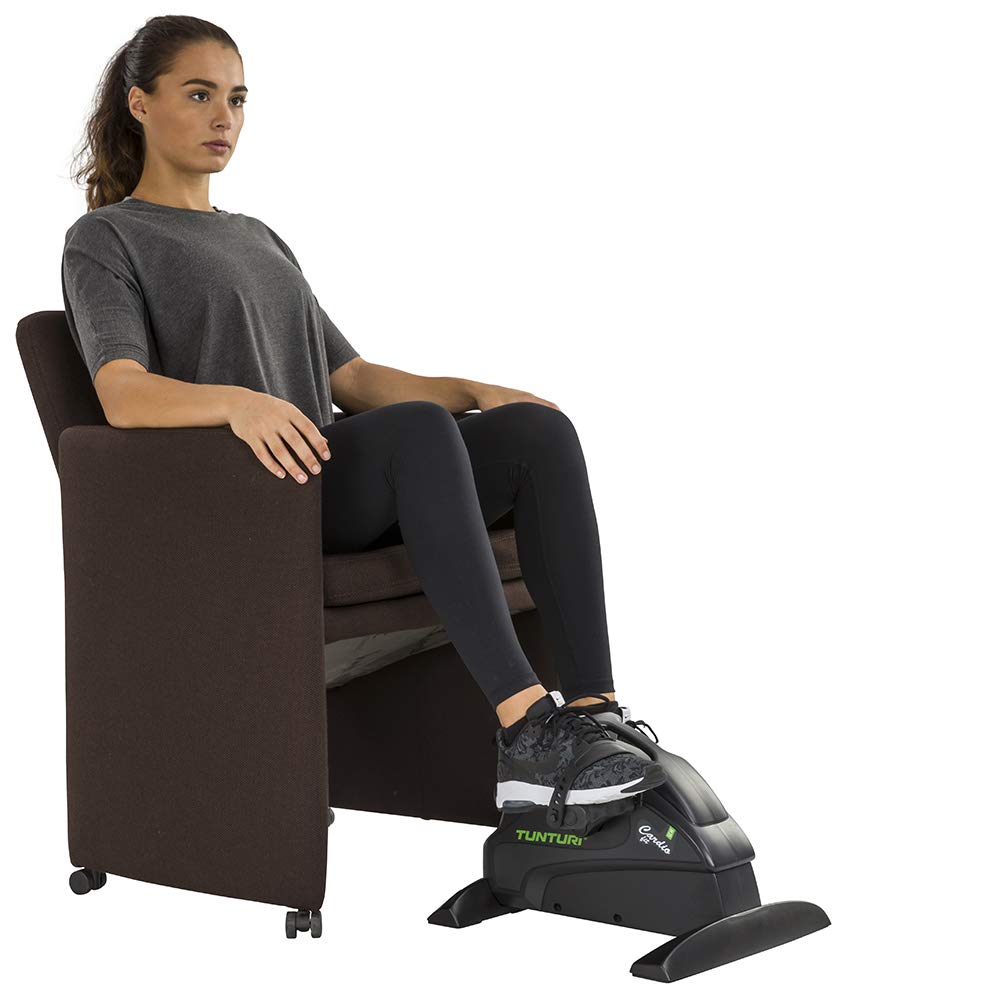 Tunturi Pedaltrainer Cardio Fit – Testsieger 2024 - Mini Heimtrainer für Senioren - Arm und Beintrainer im Sitzen - Einstellbarer Widerstand und LCD-Display