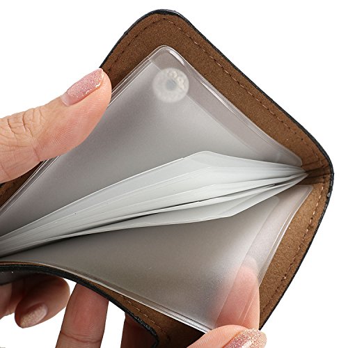 TRIXES Morbido Nero Porta Carte di Credito in