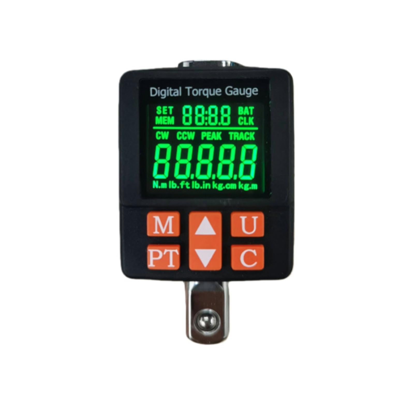 Soywim One Color Torque Meter 1/2" Digital Torque Adapter, 60.18-1194.84 In. Lb /6.8-135 Nm,1/2''Drive Wrench Converter, 3/8'' & 1/4''