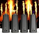 Flammenprojektor, 4 Stück Flammenwerfer, DJ Jet Flame 150 W mit DMX, geeignet für Konzerte, Shows, Partys, Halloween, Weihnachten, Sportveranstaltungen